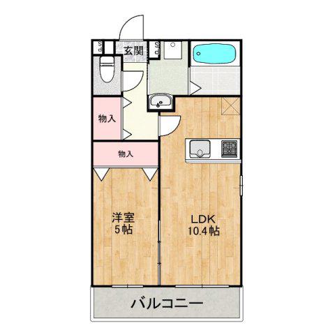 ARIVIO(1LDK/2階)の間取り写真