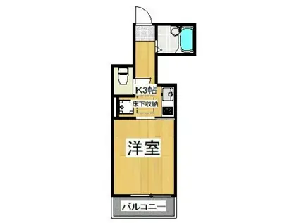 プレシャス西馬込(1K/1階)の間取り写真