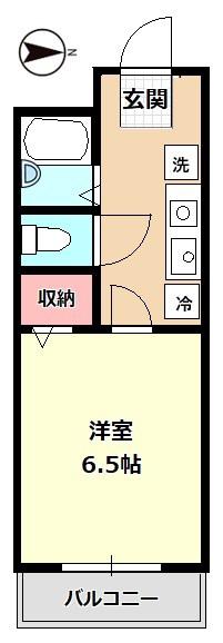 セントラルヴィラI(1K/3階)の間取り写真