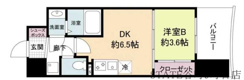 セレニテ北久宝寺(1LDK/7階)の間取り写真