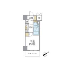 レスピール川崎(1K/2階)の間取り写真