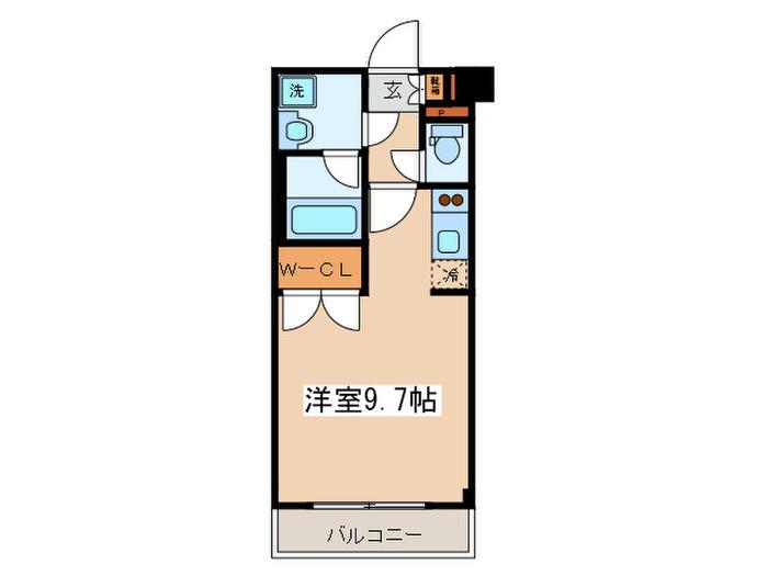 PORTOPARTIREYOKOHAMA(ワンルーム/2階)の間取り写真