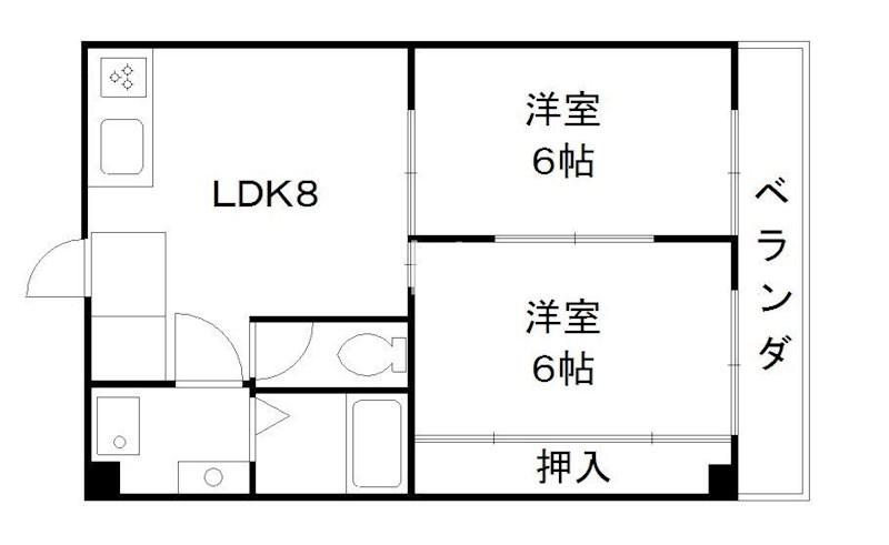 セノータ(2LDK/7階)の間取り写真