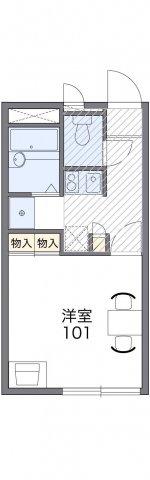 レオパレス藤塚(1K/1階)の間取り写真