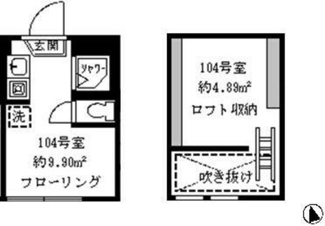 ソフィアスタイル(ワンルーム/1階)の間取り写真