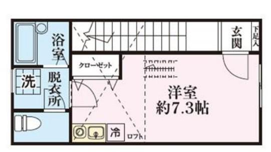 スカイレジデンス向島(ワンルーム/2階)の間取り写真