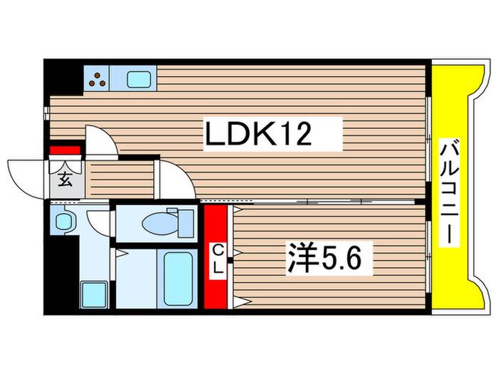 ルヴール(1LDK/2階)の間取り写真