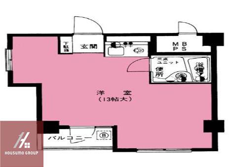 メゾン第3新大阪(ワンルーム/4階)の間取り写真