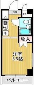 Kビル(1K/4階)の間取り写真