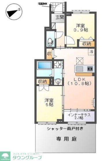 ステラ ハウス(2LDK/1階)の間取り写真