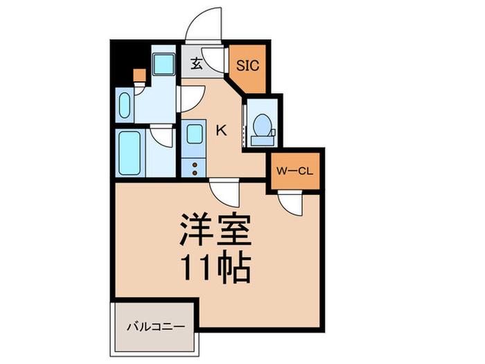 OCEANO AZUL(1K/1階)の間取り写真