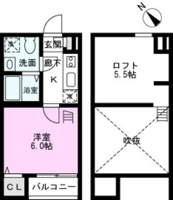 マツドブランカ(1K/1階)の間取り写真