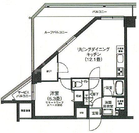 アイルプレミアム押上ノルド(1SLDK/3階)の間取り写真