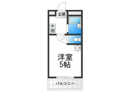 ゴールドクレスト(1K/1階)の間取り写真