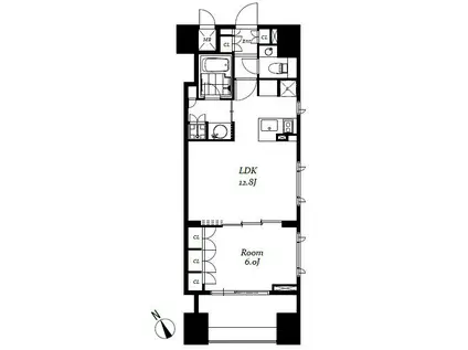 チェスターコート御茶ノ水(1LDK/13階)の間取り写真