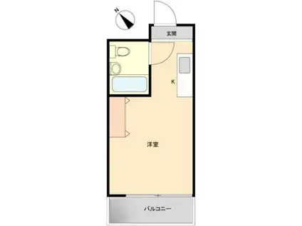 メゾンド・ロベリー(ワンルーム/1階)の間取り写真