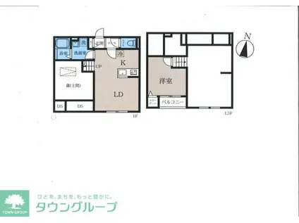 ベル ブラン(1SLDK/1階)の間取り写真