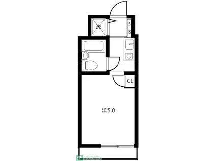 TOP・久喜第1(ワンルーム/2階)の間取り写真