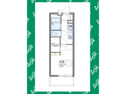 レオパレス神野(1K/2階)の間取り写真