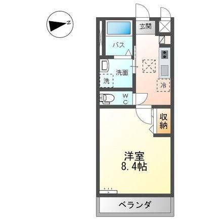 プレシャスワン翔(1K/2階)の間取り写真