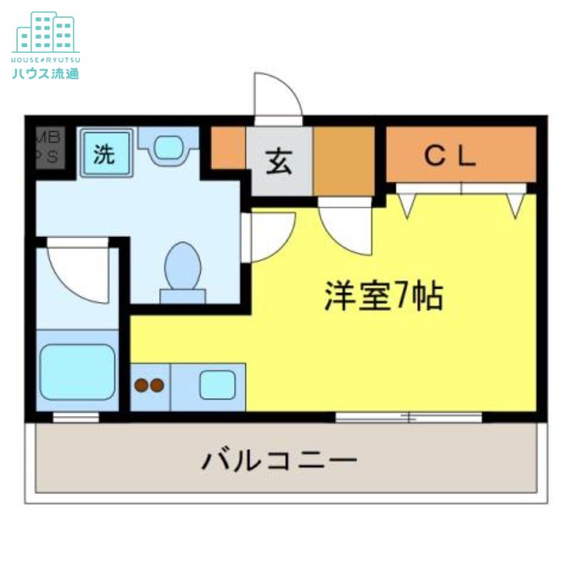 道ノ尾SC(ワンルーム/3階)の間取り写真