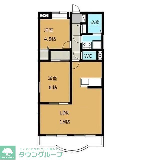 ルミエール(2LDK/3階)の間取り写真