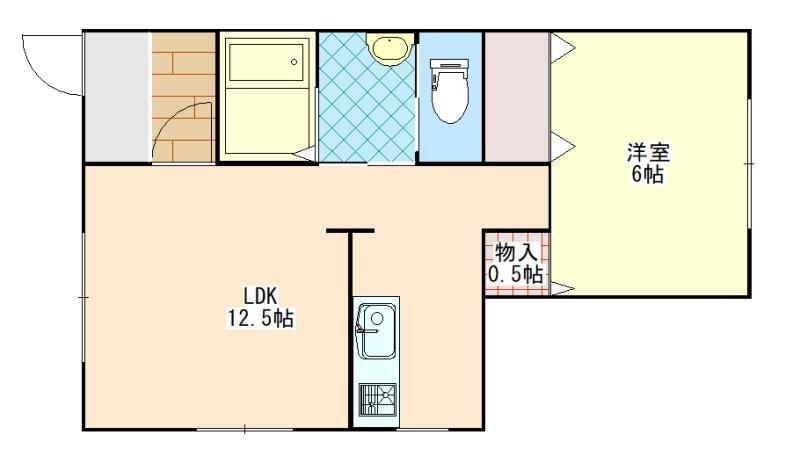ヒルズ大塚(1LDK/2階)の間取り写真