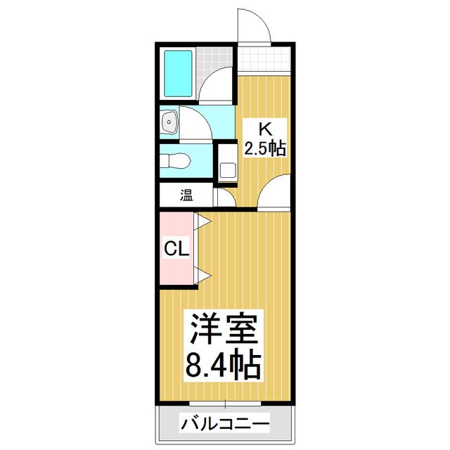 中曽根ビル(1K/2階)の間取り写真