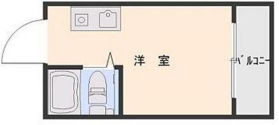 レジェンド五日市八幡(ワンルーム/2階)の間取り写真