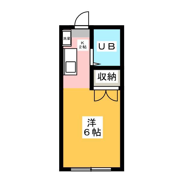 コーポこうよう(ワンルーム/2階)の間取り写真