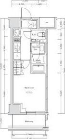 ザ・パークハビオ江坂公園(1K/4階)の間取り写真