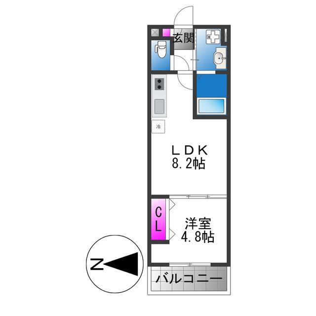 太平寺共同(1LDK/1階)の間取り写真
