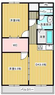 マンションルミナス(2DK/3階)の間取り写真