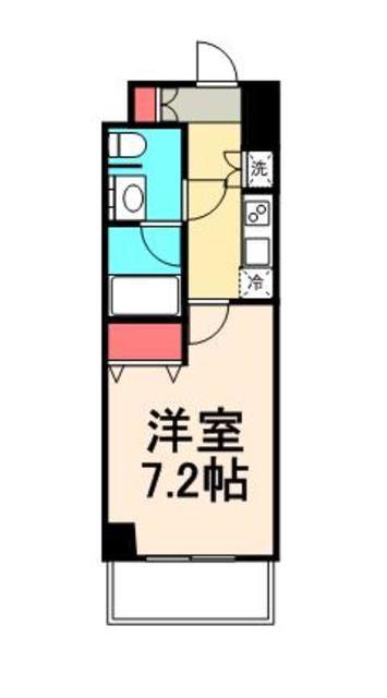 DIMUS勝どき(1K/8階)の間取り写真