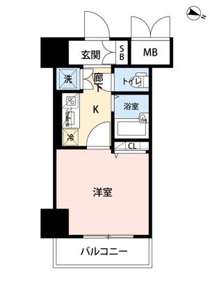 マイナビSTAYミライエ北池袋(1K/3階)の間取り写真