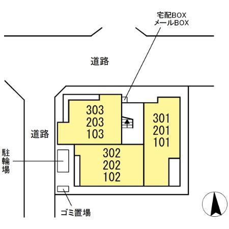 エリシア泉町(1LDK/1階)の間取り写真