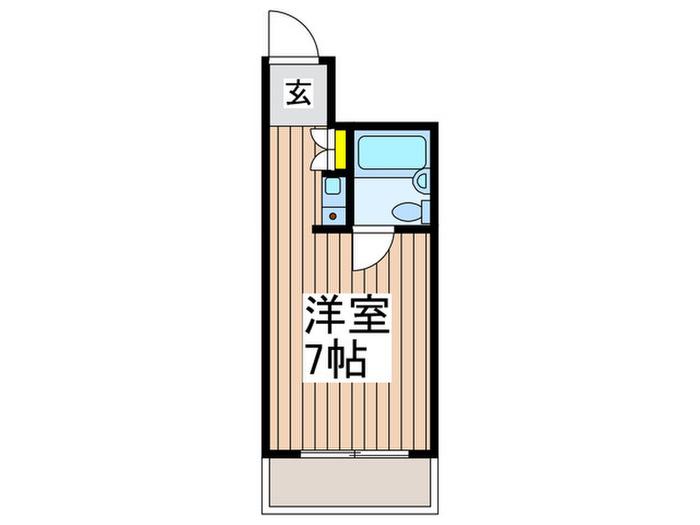 ライオンズマンション伊勢佐木町通(ワンルーム/7階)の間取り写真