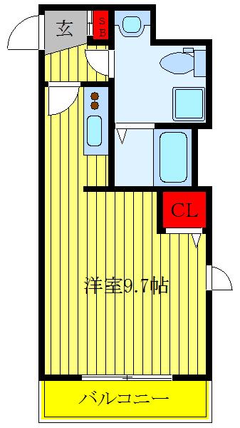 ステージファースト西川口(ワンルーム/5階)の間取り写真