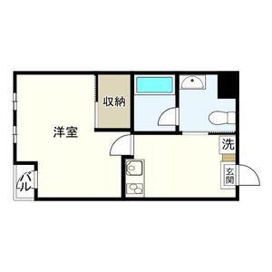 NOVEL KUROKAWA(1K/2階)の間取り写真