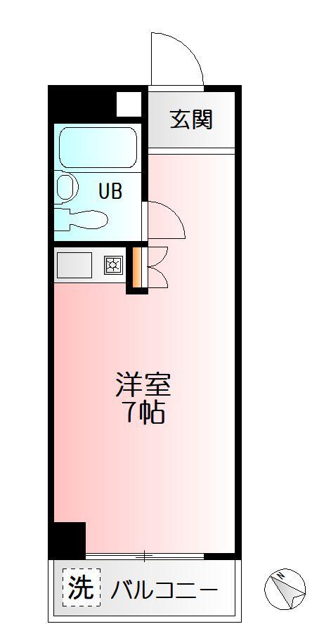 イーリス新川町(ワンルーム/5階)の間取り写真
