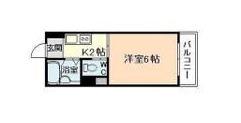 メゾン京橋(ワンルーム/4階)の間取り写真