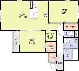 JR山手線 巣鴨駅 徒歩4分 3階建 築5年(2SLDK/2階)の間取り写真