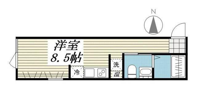 デザイアレジデンス桜新町(ワンルーム/2階)の間取り写真