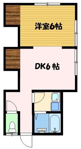 フォレスタ石神(ワンルーム/2階)の間取り写真