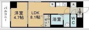 アスコットあすと長町(1LDK/3階)の間取り写真