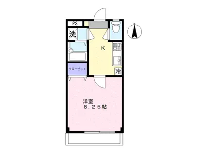 アーバンSSK(1K/3階)の間取り写真