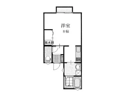 サンシャイン山手(1K/1階)の間取り写真