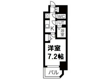 ファステートNAMBA華月(1K/11階)の間取り写真