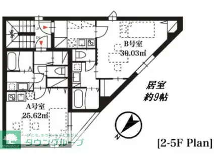 EWレジデンス東新宿(ワンルーム/5階)の間取り写真