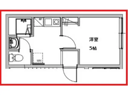 オープンライズ尾久銀座I(1K/2階)の間取り写真